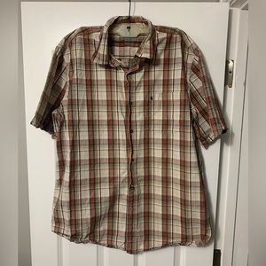 Carhartt - Men’s XL Relaxed Fit Short Sleeve Shirt Plaid 101551